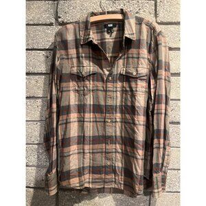 Paige Plaid Button-Down Shirt - Multicolor - Size M - Cotton/Viscose Blend - Mad